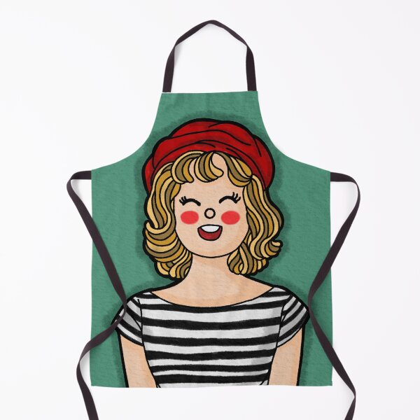 Item preview, Parisian Smile – Retro Chic Girl Illustration designed and sold by PangmulCartoon.