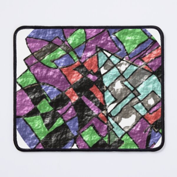 Item preview, 4 circles 1 triangle rough round abstract designed and sold by SmashingDeals.