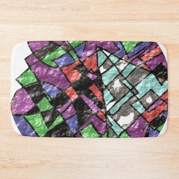 Item preview, 4 circles 1 triangle rough round abstract designed and sold by SmashingDeals.
