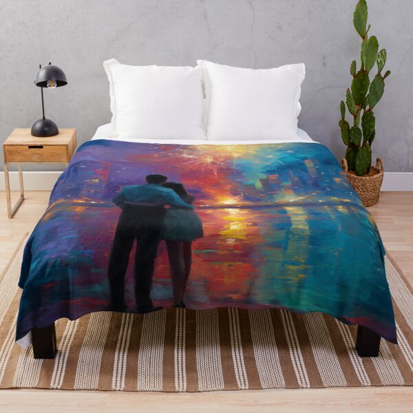 Item preview, Couple Watching Fireworks Over the City designed and sold by Rtymer.