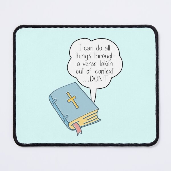 Item preview, I Can Do All Things Through A Verse Taken Out Of Context - Funny | Jokes | Bible | Scriptures | Christian Art | Gospel | designed and sold by MJDezigns.