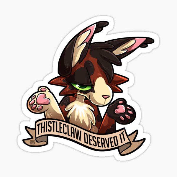 warriors inspired ashfur Sticker for Sale by MagicPistachio