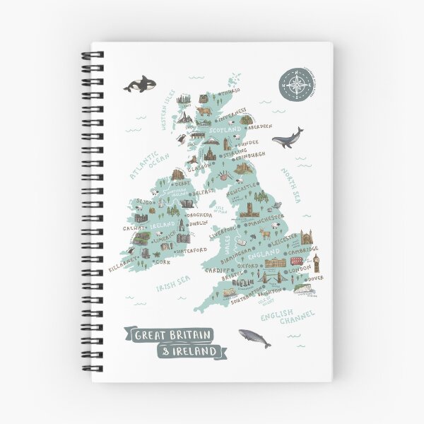 Item preview, Map of Great Britain and Ireland designed and sold by Those Pencil Shavings.