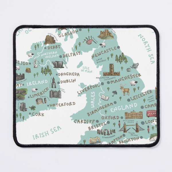 Item preview, Map of Great Britain and Ireland designed and sold by Those Pencil Shavings.