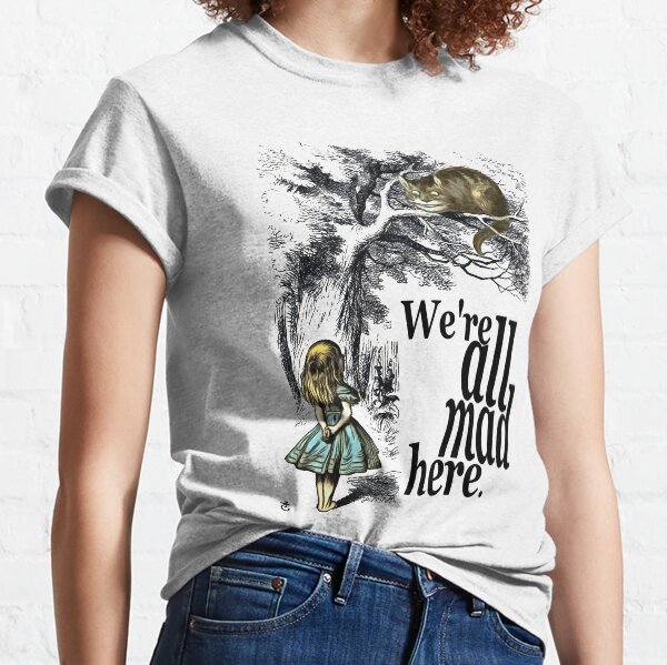 Item preview, We Are All Mad Here - Alice In Wonderland Quote designed and sold by maryedenoa.