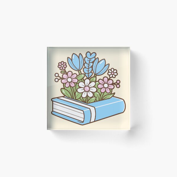 Item preview, Book of garden flowers sticker designed and sold by DesignPMG.