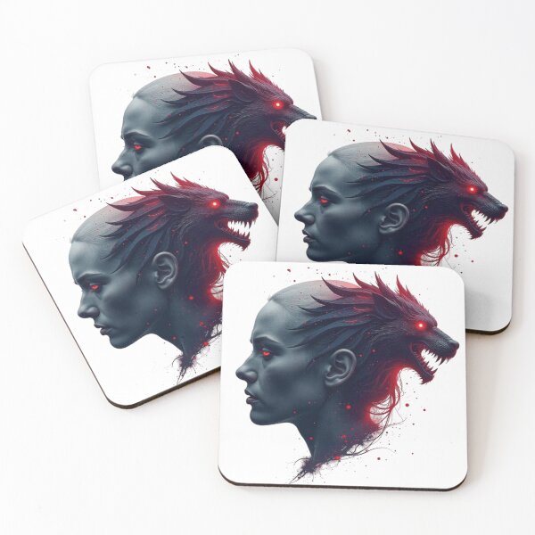 Item preview, Darkest Timeline Werewolf Spirit Gothic Artwork designed and sold by Taha Art Designs.