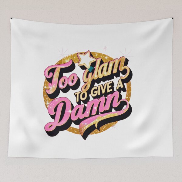 Item preview, Too Glam to give a damn designed and sold by FitEnvy.