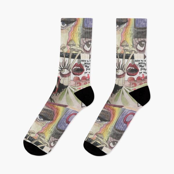 Item preview, Abstract Girl and mushrooms design with text designed and sold by Smallerbears.