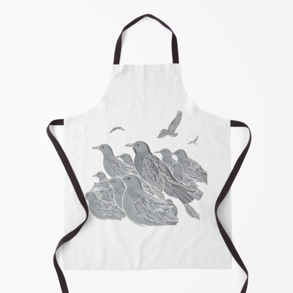 Item preview, Monochrome Flock in Fluid Lines designed and sold by sharon1210.