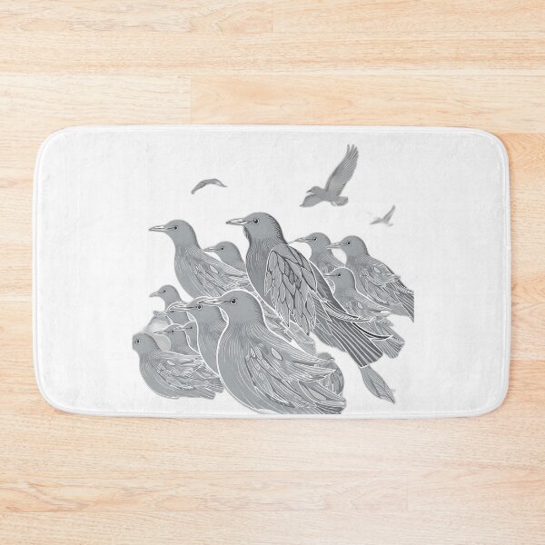 Item preview, Monochrome Flock in Fluid Lines designed and sold by sharon1210.