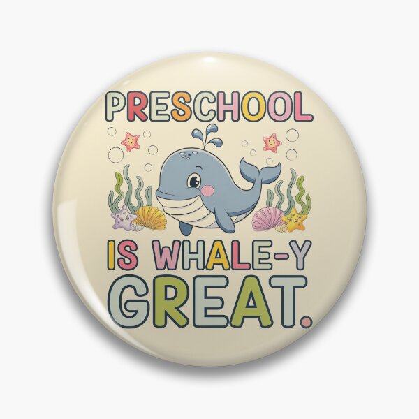 Item preview, Whale Saying Preschool Teacher Cute Ocean Friends Back School,Preschool Whale Cute Sea Animal Pun Teacher Classroom Fun designed and sold by PrintMod.