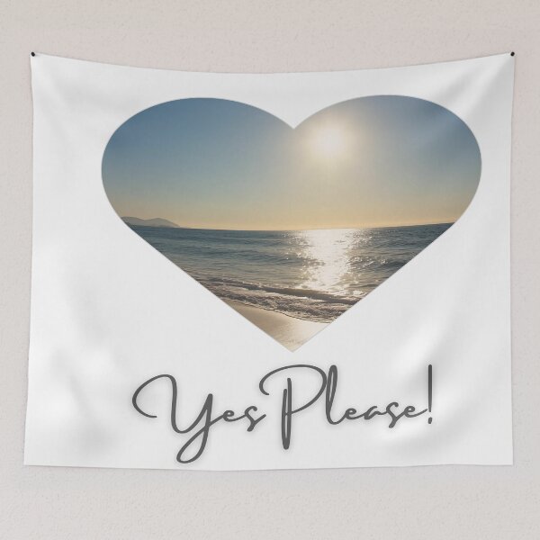Item preview, Yes Please beach designed and sold by Printessive Designs.