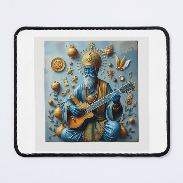 Item preview, Cultural Harmony Musician in Blue and Gold designed and sold by sharon1210.