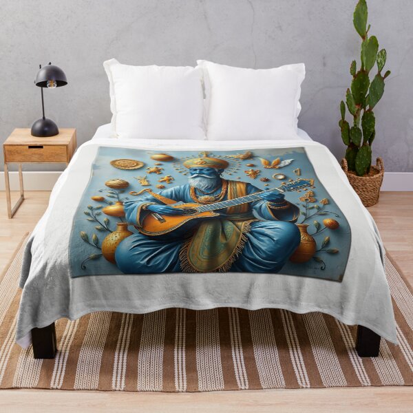 Item preview, Cultural Harmony Musician in Blue and Gold designed and sold by sharon1210.