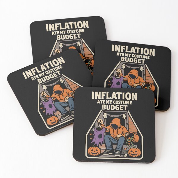 Item preview, inflation ate my costume budget-Inflation Halloween Design designed and sold by ArtVibeDesign.