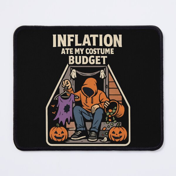 Item preview, inflation ate my costume budget-Inflation Halloween Design designed and sold by ArtVibeDesign.