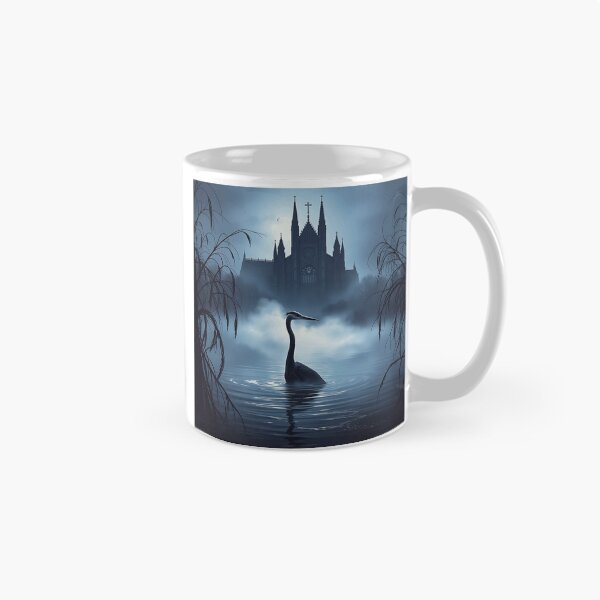 Item preview, Heron in Misty Gothic Waters designed and sold by sharon1210.
