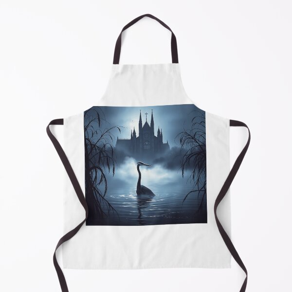 Item preview, Heron in Misty Gothic Waters designed and sold by sharon1210.
