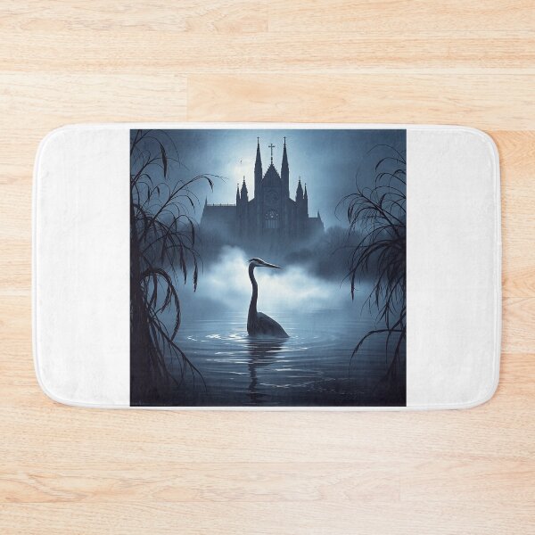 Item preview, Heron in Misty Gothic Waters designed and sold by sharon1210.