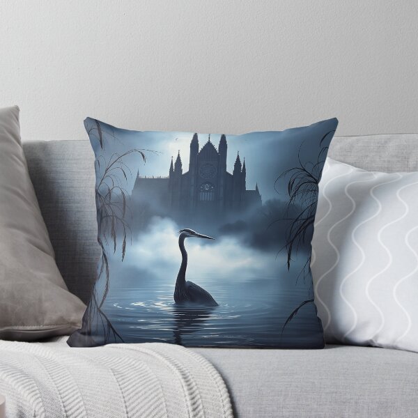 Item preview, Heron in Misty Gothic Waters designed and sold by sharon1210.