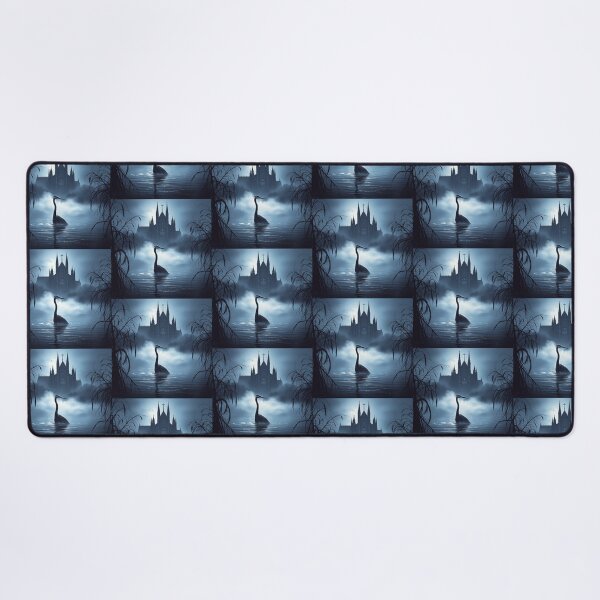 Item preview, Heron in Misty Gothic Waters designed and sold by sharon1210.