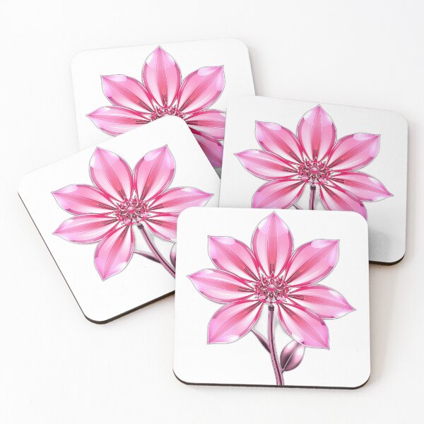 Item preview, Mechanical Flower in Pink and Chrome designed and sold by sharon1210.