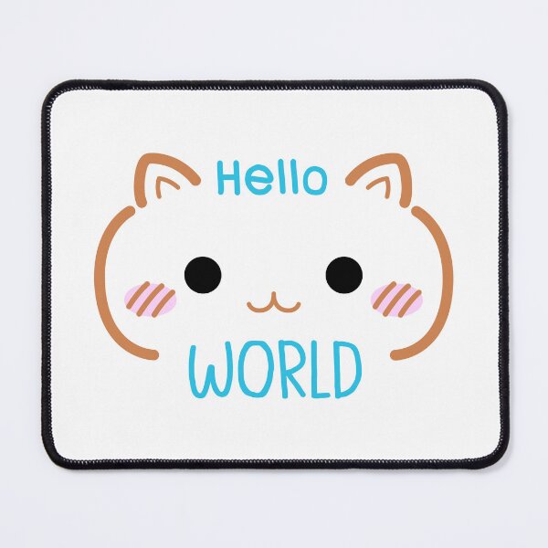 Item preview, mini cat hello world designed and sold by decnui.