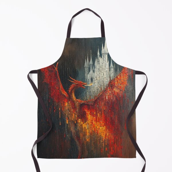 Item preview, Red Dragon and Castle designed and sold by TheDarkWardrobe.
