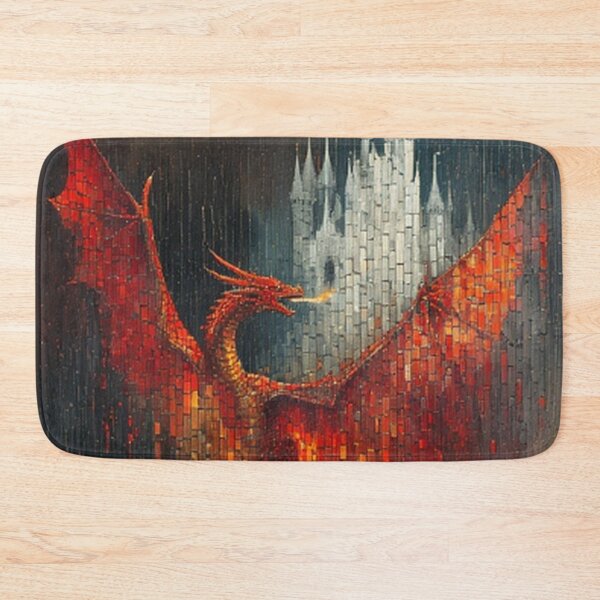 Item preview, Red Dragon and Castle  designed and sold by TheDarkWardrobe.