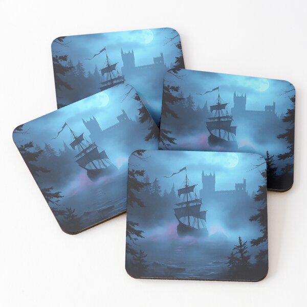 Item preview, Ghost Ship in Misty Waters designed and sold by sharon1210.