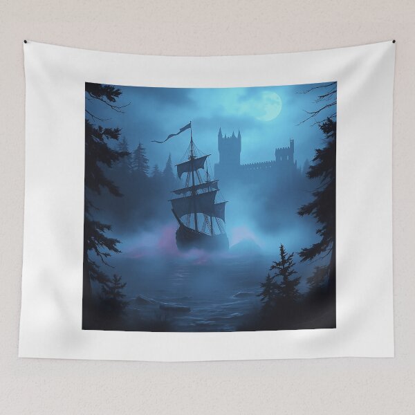 Item preview, Ghost Ship in Misty Waters designed and sold by sharon1210.