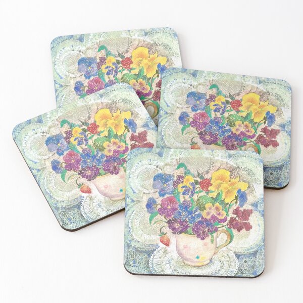 Item preview, Sweet Afternoon: A Dreamy Pansy Bouquet designed and sold by nakaitomoko.