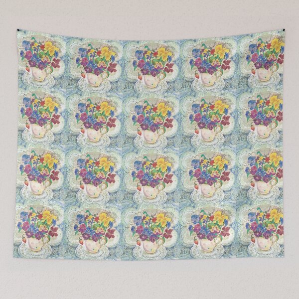 Item preview, Sweet Afternoon: A Dreamy Pansy Bouquet designed and sold by nakaitomoko.