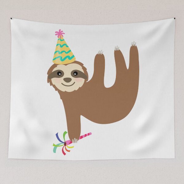 Item preview, birthday party sloth designed and sold by lovesimplicity1.