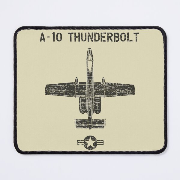 Item preview, A10 Thunderbolt Warthog aircraft black designed and sold by MidniteTraffic.