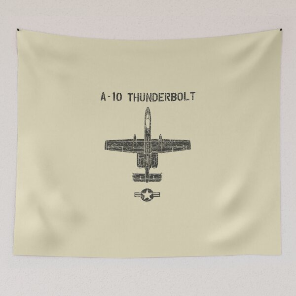 Item preview, A10 Thunderbolt Warthog aircraft black designed and sold by MidniteTraffic.