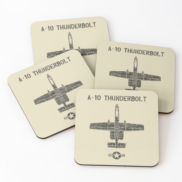 Item preview, A10 Thunderbolt Warthog aircraft black designed and sold by MidniteTraffic.