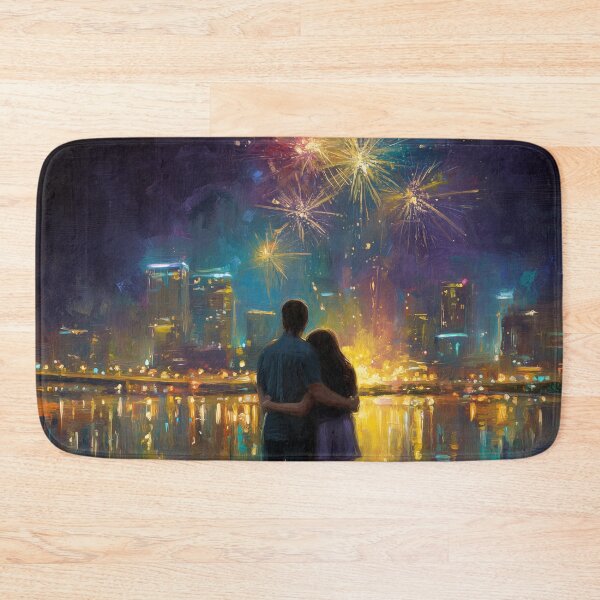 Item preview, Watching Fireworks Over the City designed and sold by Rtymer.
