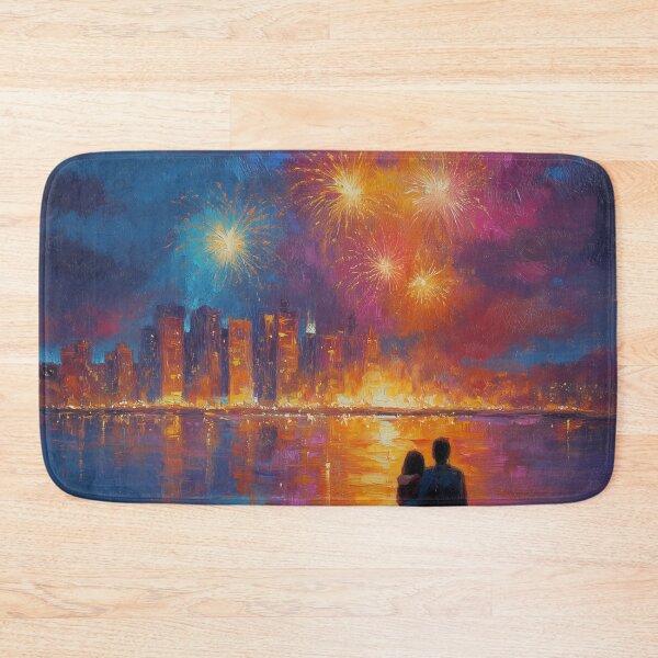 Item preview, Watching Fireworks Over the City designed and sold by Rtymer.