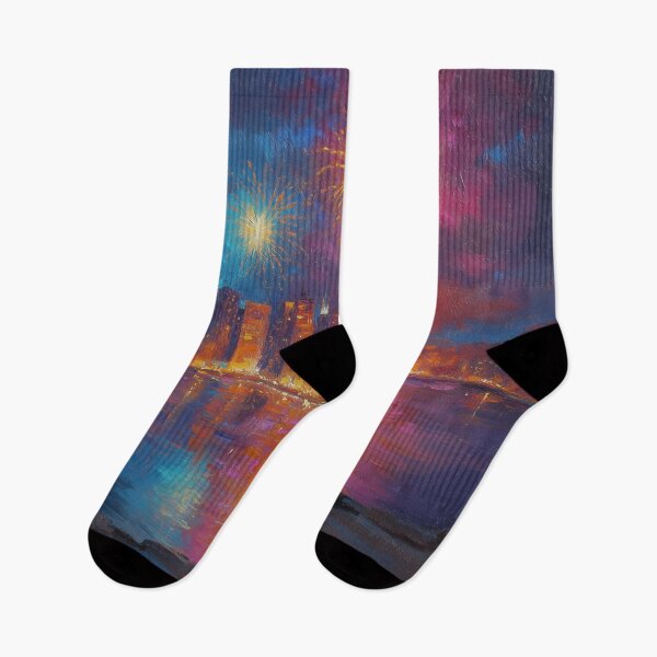 Item preview, Watching Fireworks Over the City designed and sold by Rtymer.