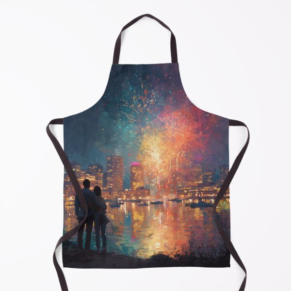 Item preview, Watching Fireworks Over the City designed and sold by Rtymer.