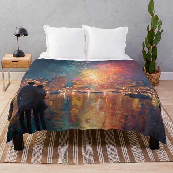 Item preview, Watching Fireworks Over the City designed and sold by Rtymer.