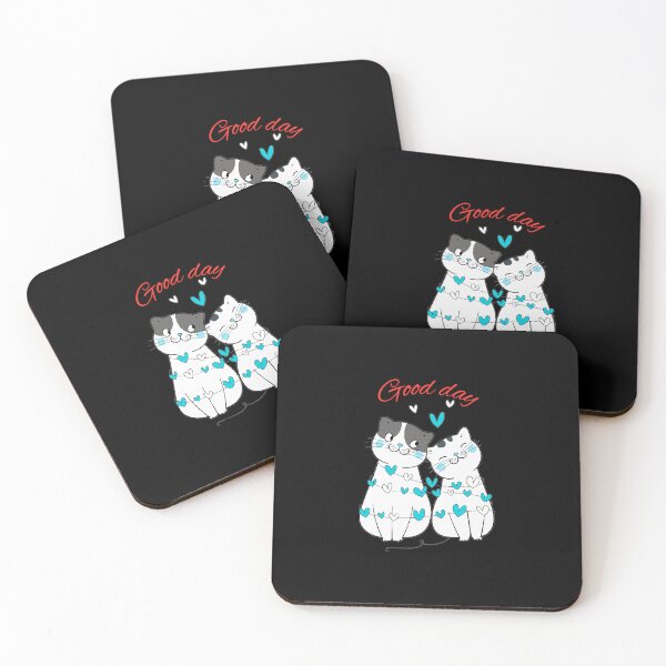Item preview, A Cat Couple's Love Story  Enjoying A Good Day designed and sold by MiriamBarela.