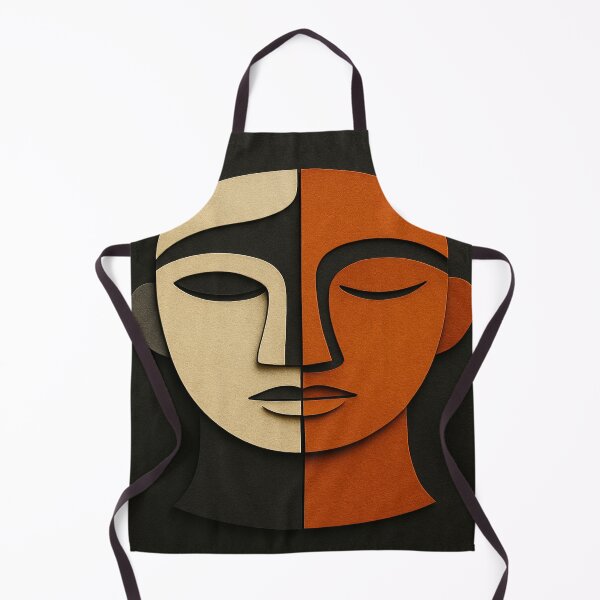 Item preview, Dual-Toned Abstract Paper Relief Face designed and sold by Alexzonartshop.