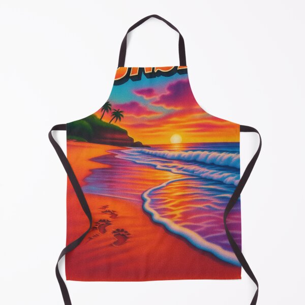 Item preview, Vibrant Sunset Beach Retro Art designed and sold by shogan712.