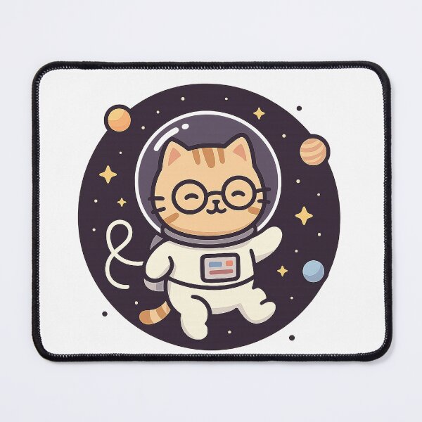 Item preview, Floating Cat – Galactic Relaxation designed and sold by ALBANAT.