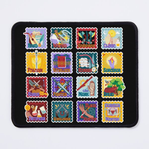 Item preview, DnD Class Mini Stamps designed and sold by KJBlueDraws.