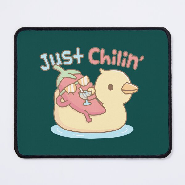 Item preview, Just Chilin Chili Duck Float Funny Pun | PERFECT GIFT FOR YOU AND FRIENDS designed and sold by TifaniMullen.