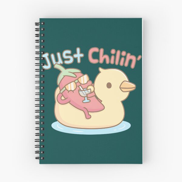 Item preview, Just Chilin Chili Duck Float Funny Pun | PERFECT GIFT FOR YOU AND FRIENDS designed and sold by TifaniMullen.